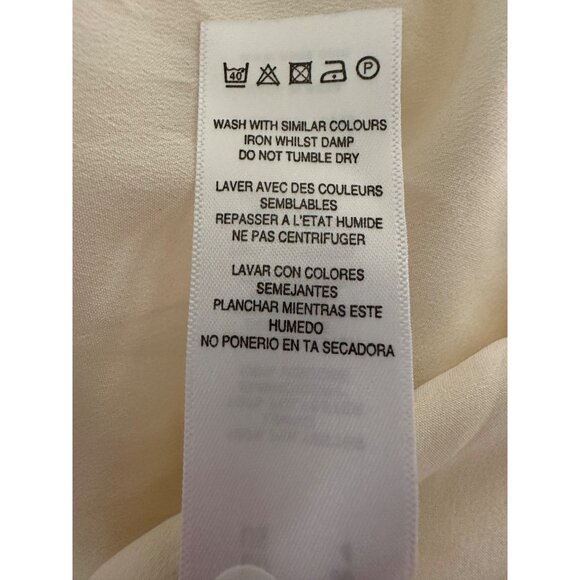 New ASOS Design‎ Formal Cocktail Midi Dress Size 4 Ivory Embroidered Floral - Picture 9 of 15